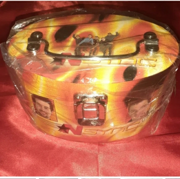 New 2001 Nsync Jewlery Tote Box With Mirror Vintage Concert Tour Boy Band